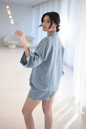 Fundamental Linen Shirt - Blue