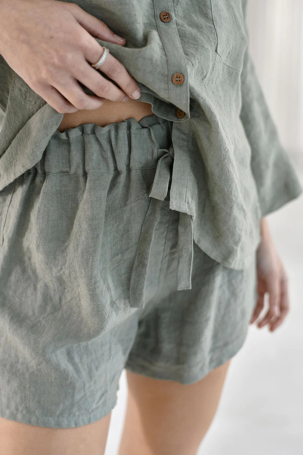 Fundamental Linen Shirt - Pistachio