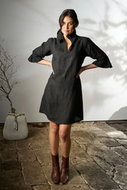 Palazzo Dress - Black