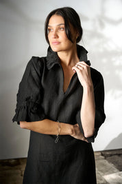 Palazzo Dress - Black