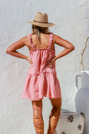 Buona Linen Dress - White
