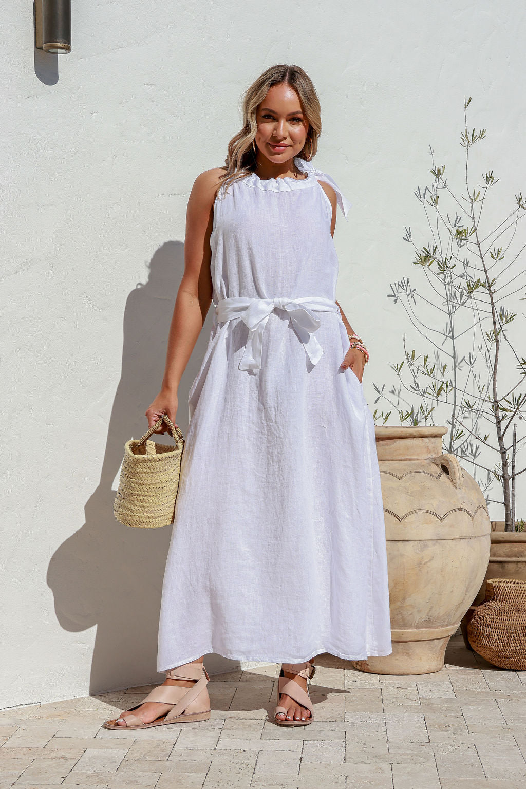 Papavero Linen Dress - Purity