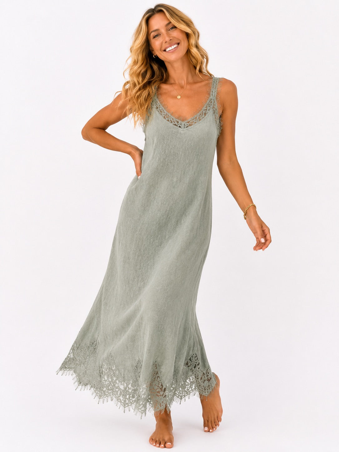 Delizionita Dress - Sage