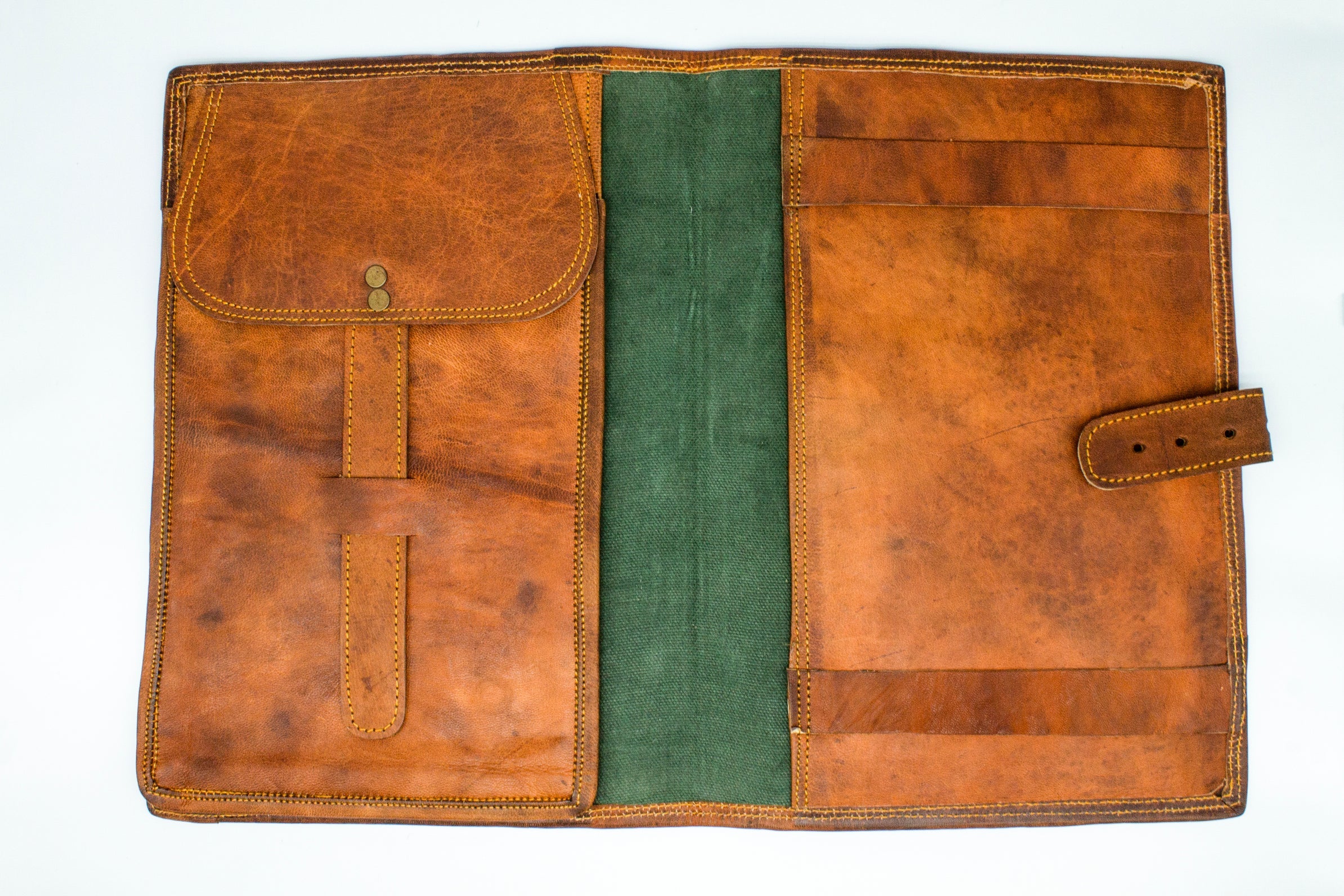 Goat Leather Book Cover With Buckle - A5