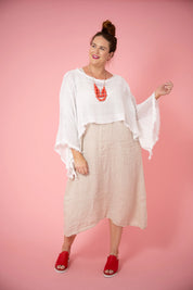 Vienna Net Top - White