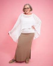 Vienna Net Top - White