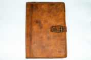 Goat Leather Book Cover With Buckle - A5