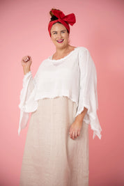 Vienna Net Top - White
