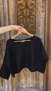 Monti Top - Black Linen