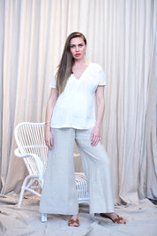 Linen Flares - Natural