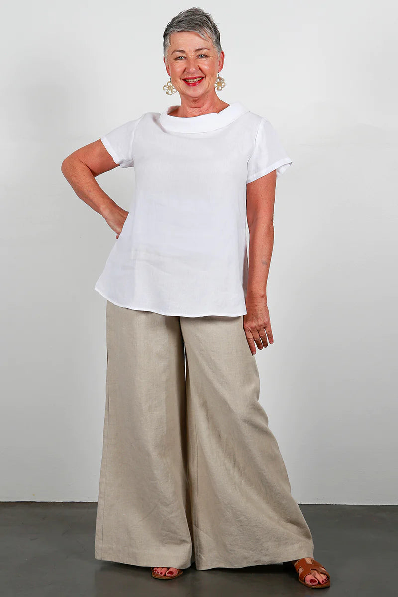 Linen Flares - Natural