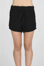 Linen Shorts - Black