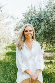 Linen Shirt Dress - White