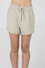 Linen Shorts - Natural