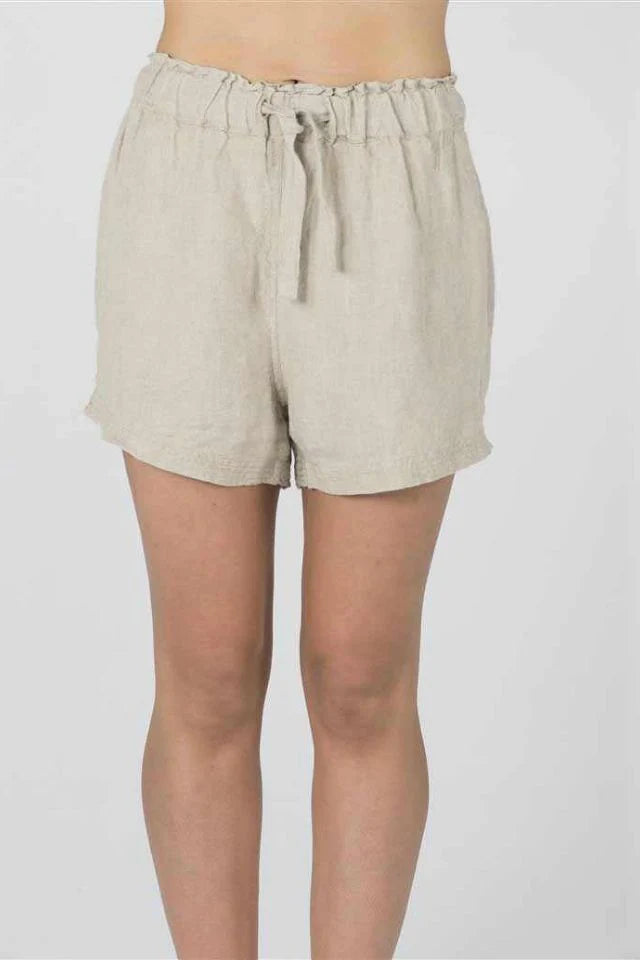 Linen Shorts - Natural