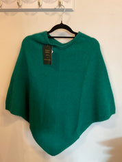 Possum/Merino Poncho - Berry