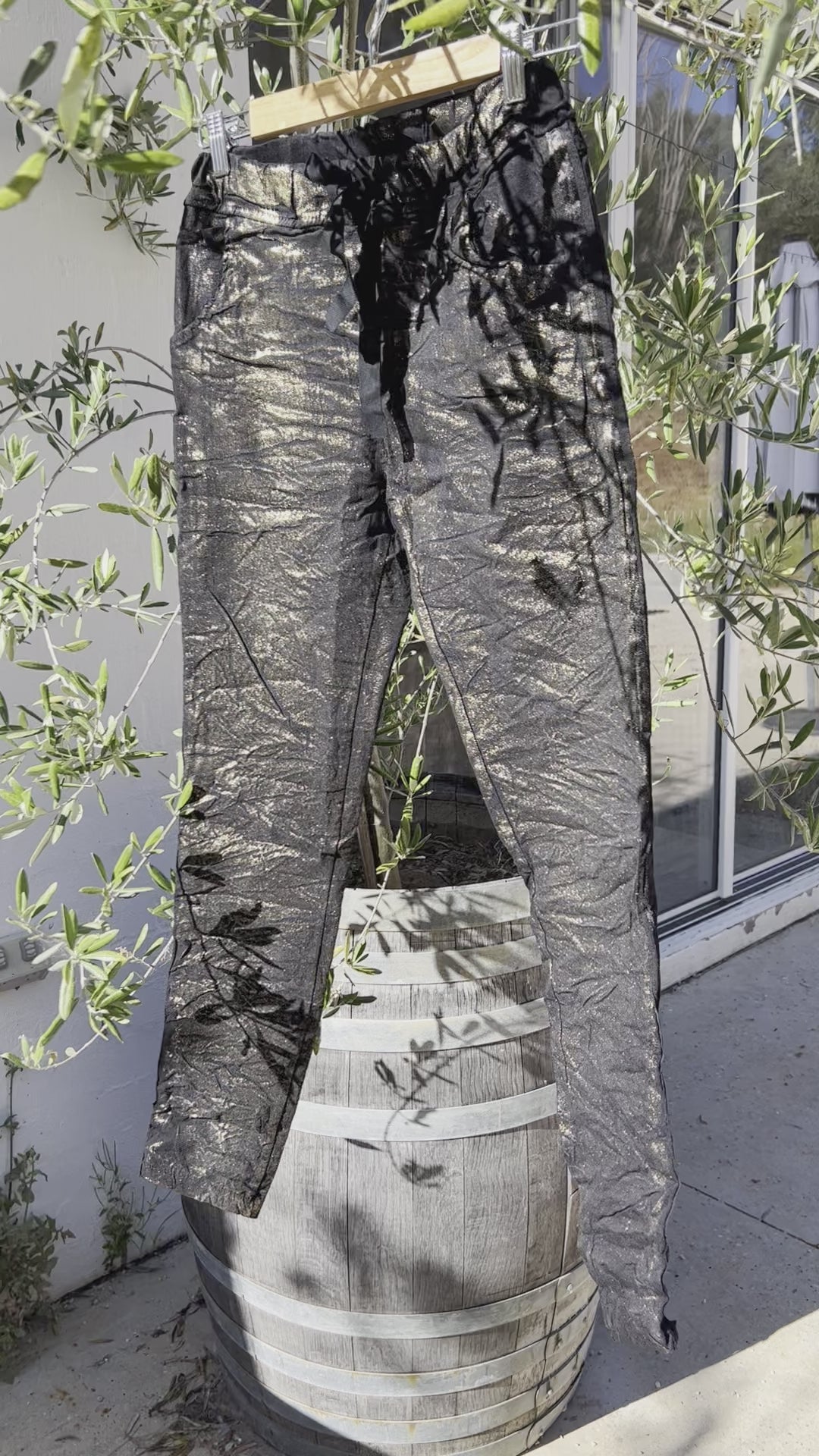 Shimmer Pants - Black