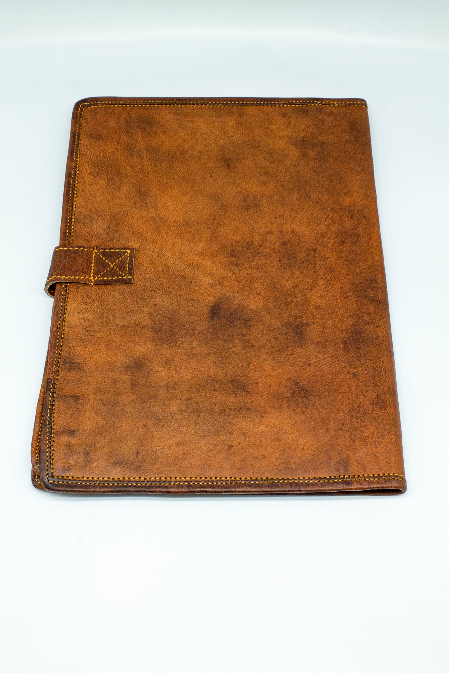 Goat Leather Book Cover With Buckle - A4