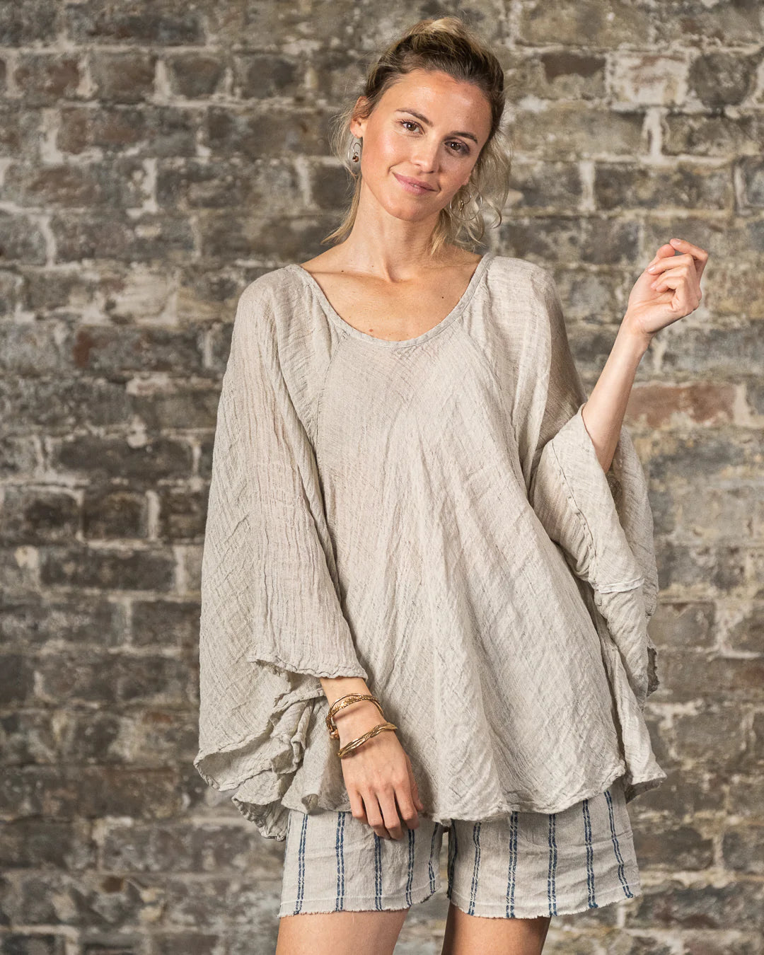 Camicia Aria - Garzata - Natural