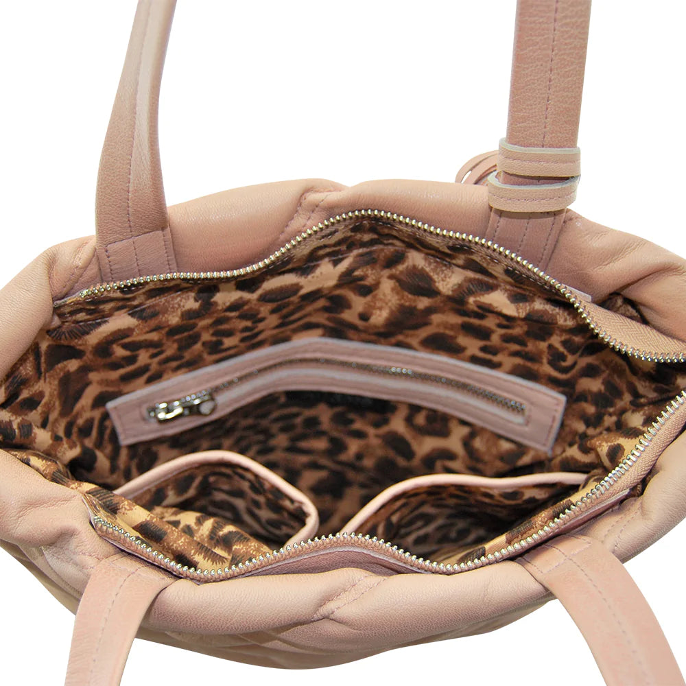 Coco Padded Tote Bag - Misty Pink
