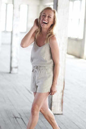 Linen Shorts - Natural