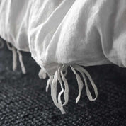 French Linen Quilt Cover - White