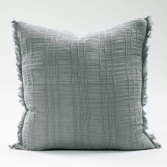 Soft Steel Linen Cushion - 50x50