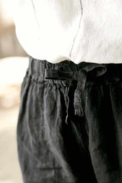 Linen Shorts - Black