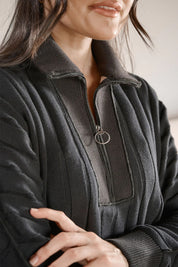 Catalina Zip Sweater - Black