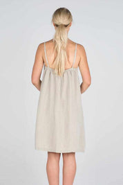 Linen Slip Dress - Natural