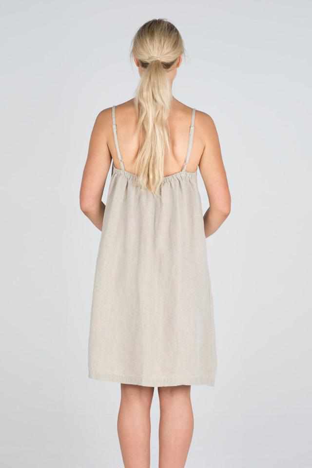 Linen Slip Dress - Natural