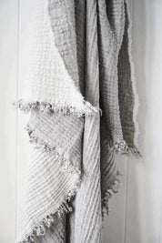 Sea Foam Throw - Slate/Natural
