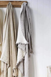 Sea Foam Throw - Slate/Natural