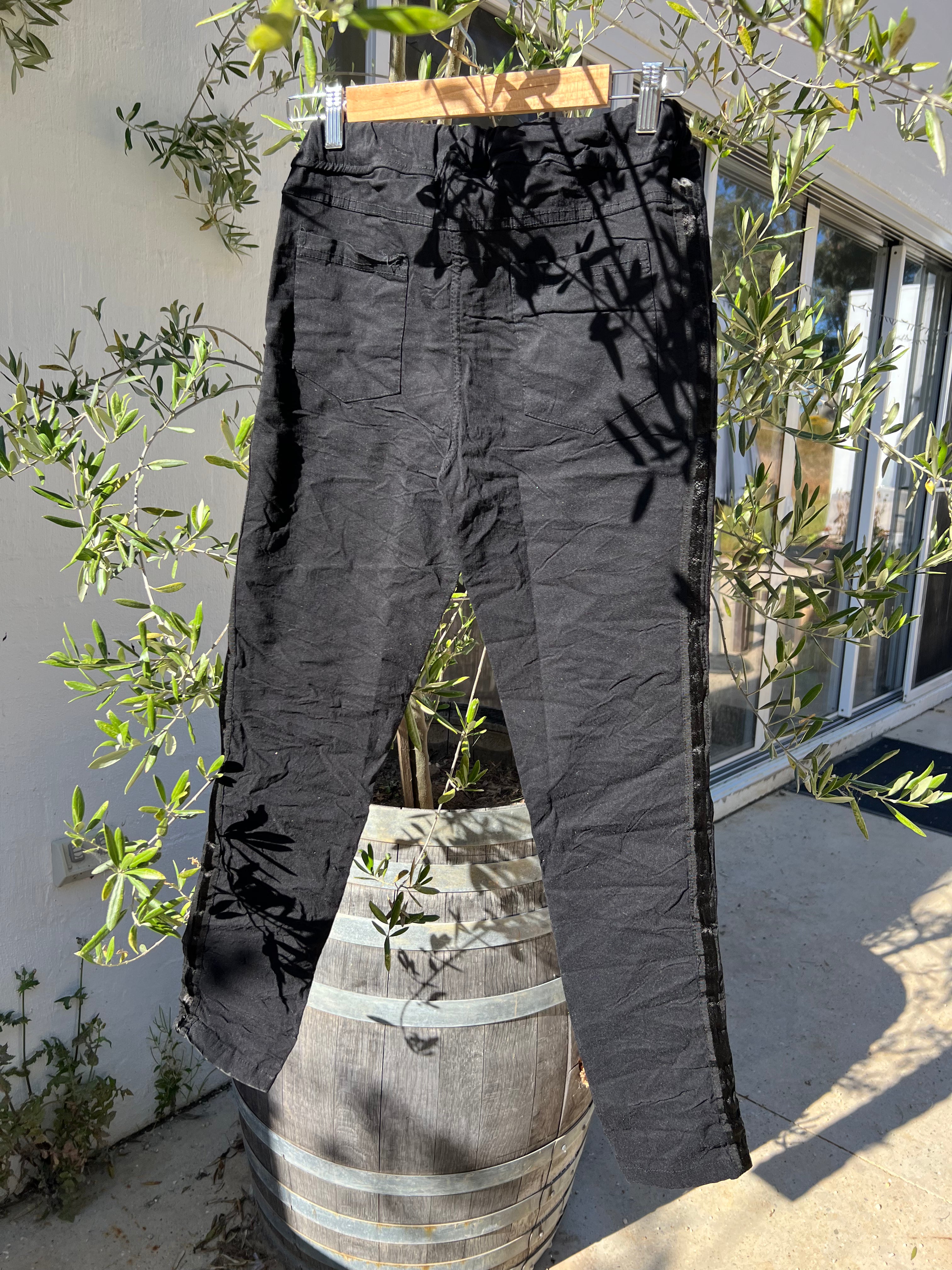 Shimmer Pants - Black