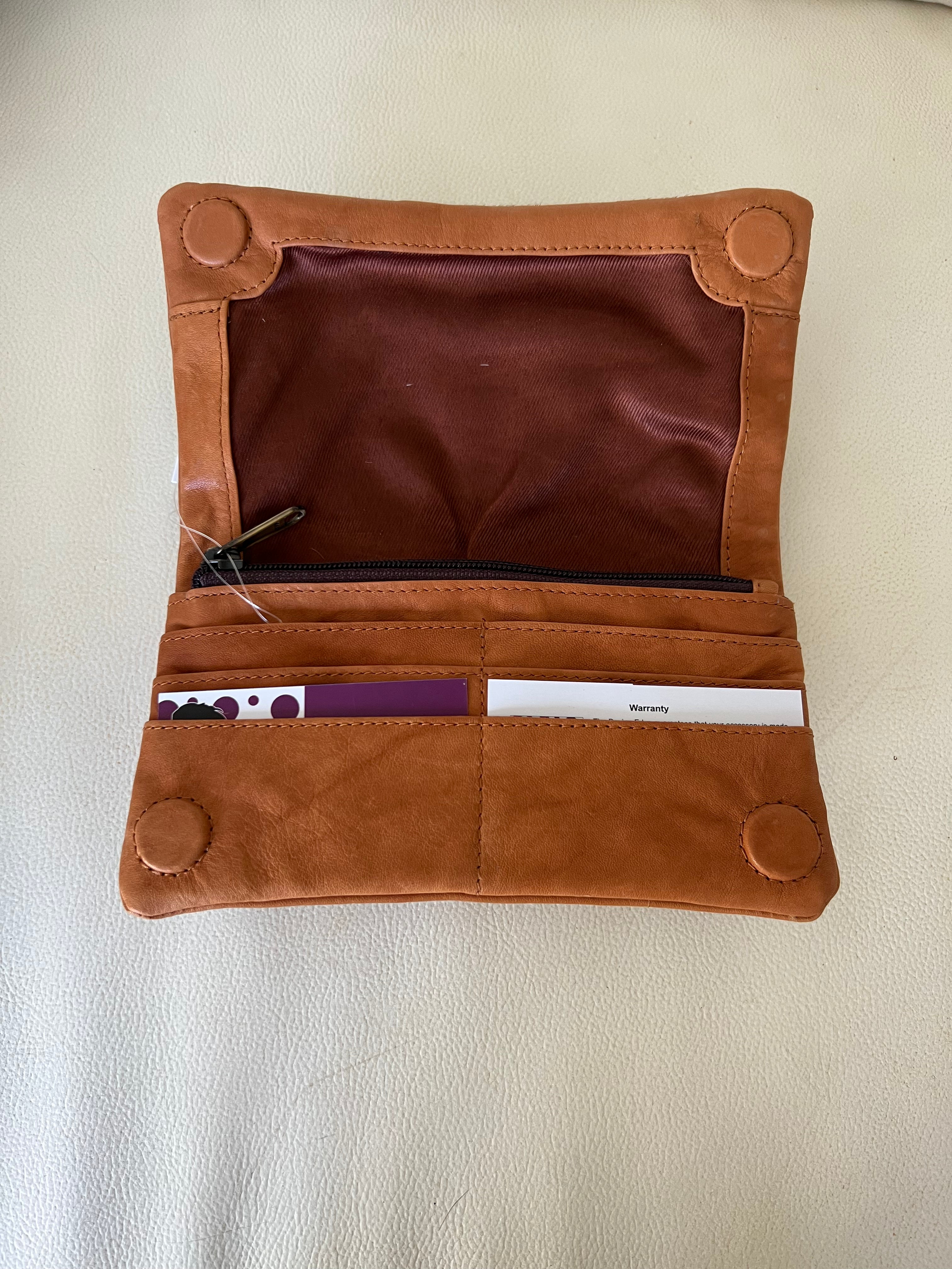 Cowhide Wallet Madison Tan