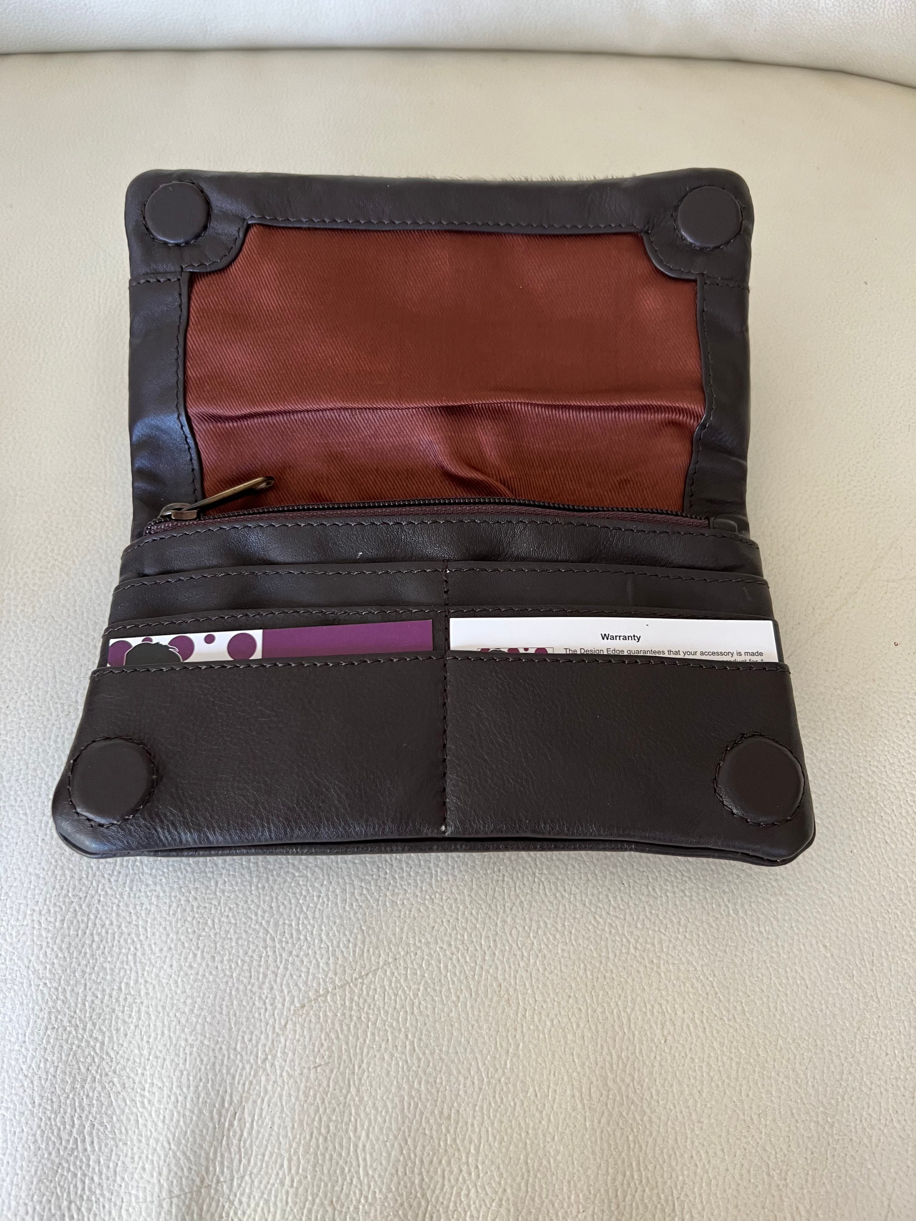 Cowhide Wallet Madison Brown