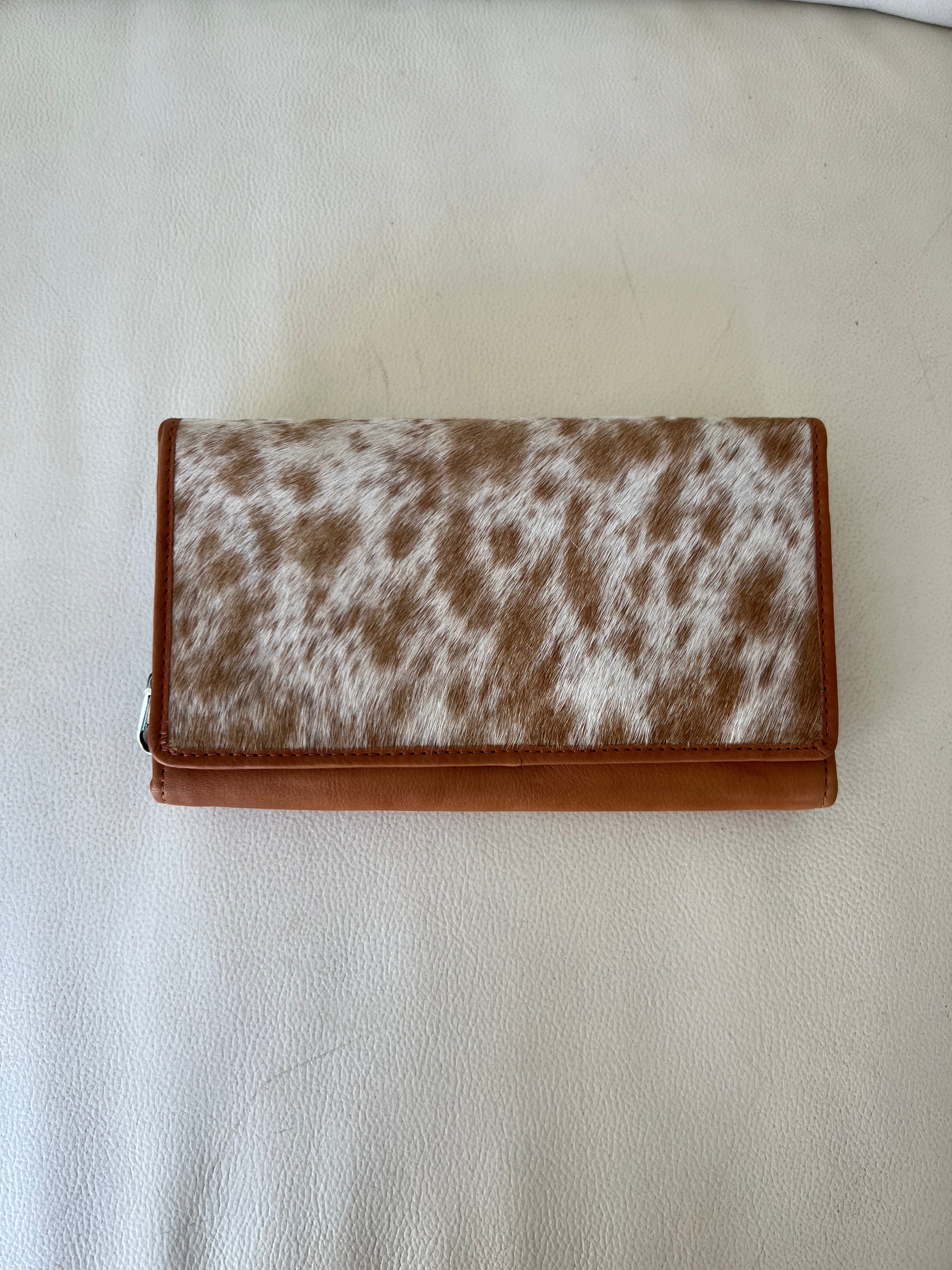 Cowhide Wallet New York Tan