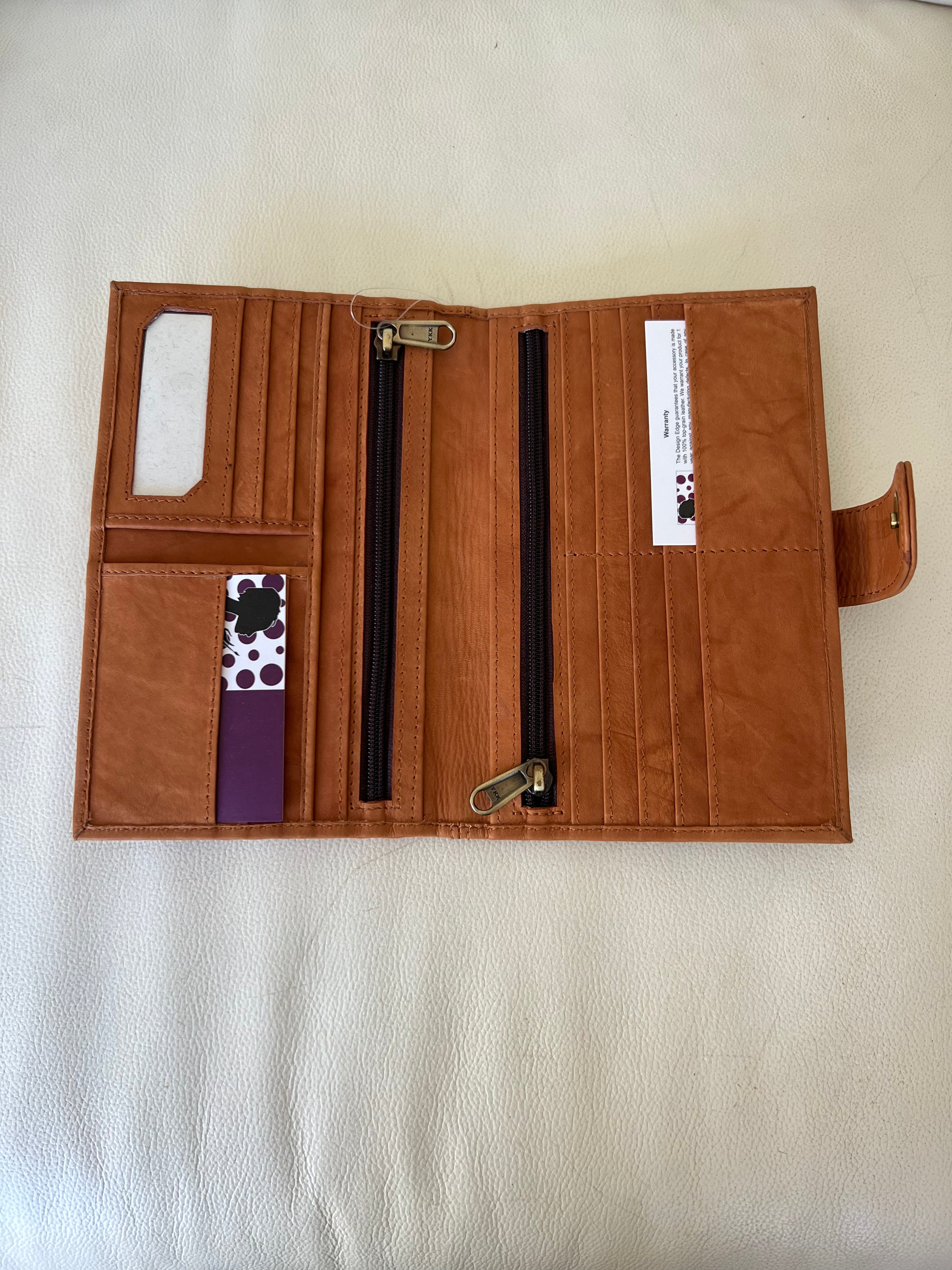 Cowhide Wallet Los Angeles Tan