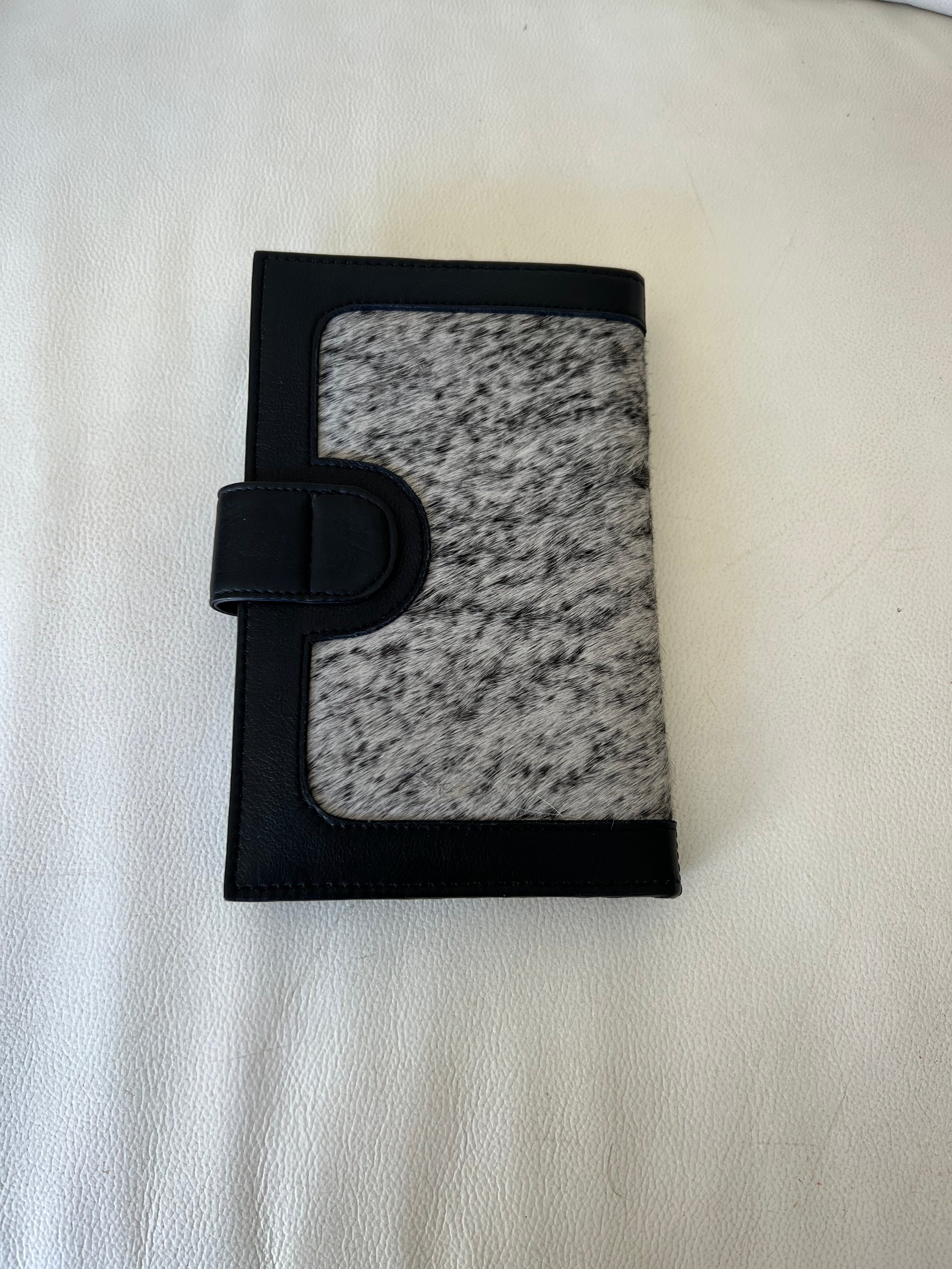 Cowhide Wallet Los Angeles Black