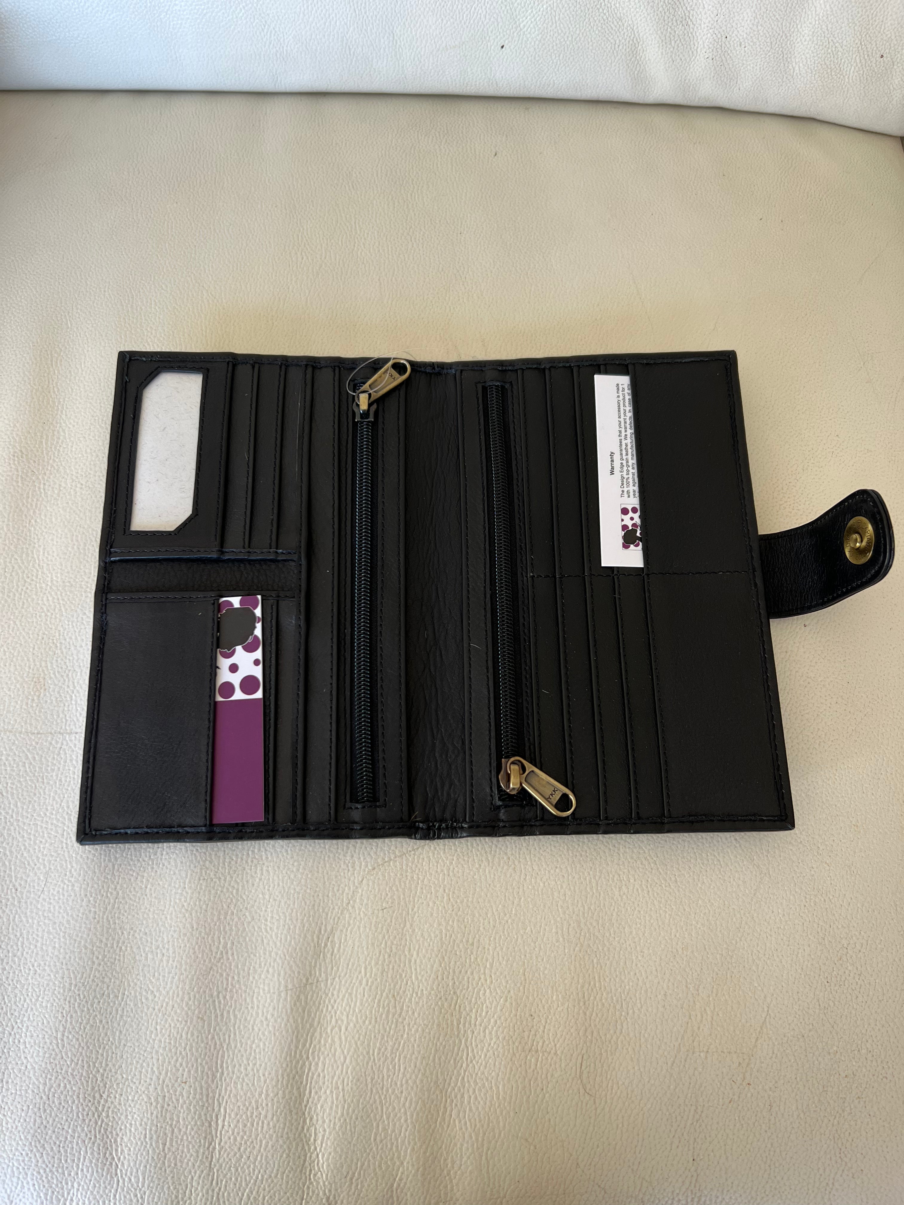Cowhide Wallet Los Angeles Black