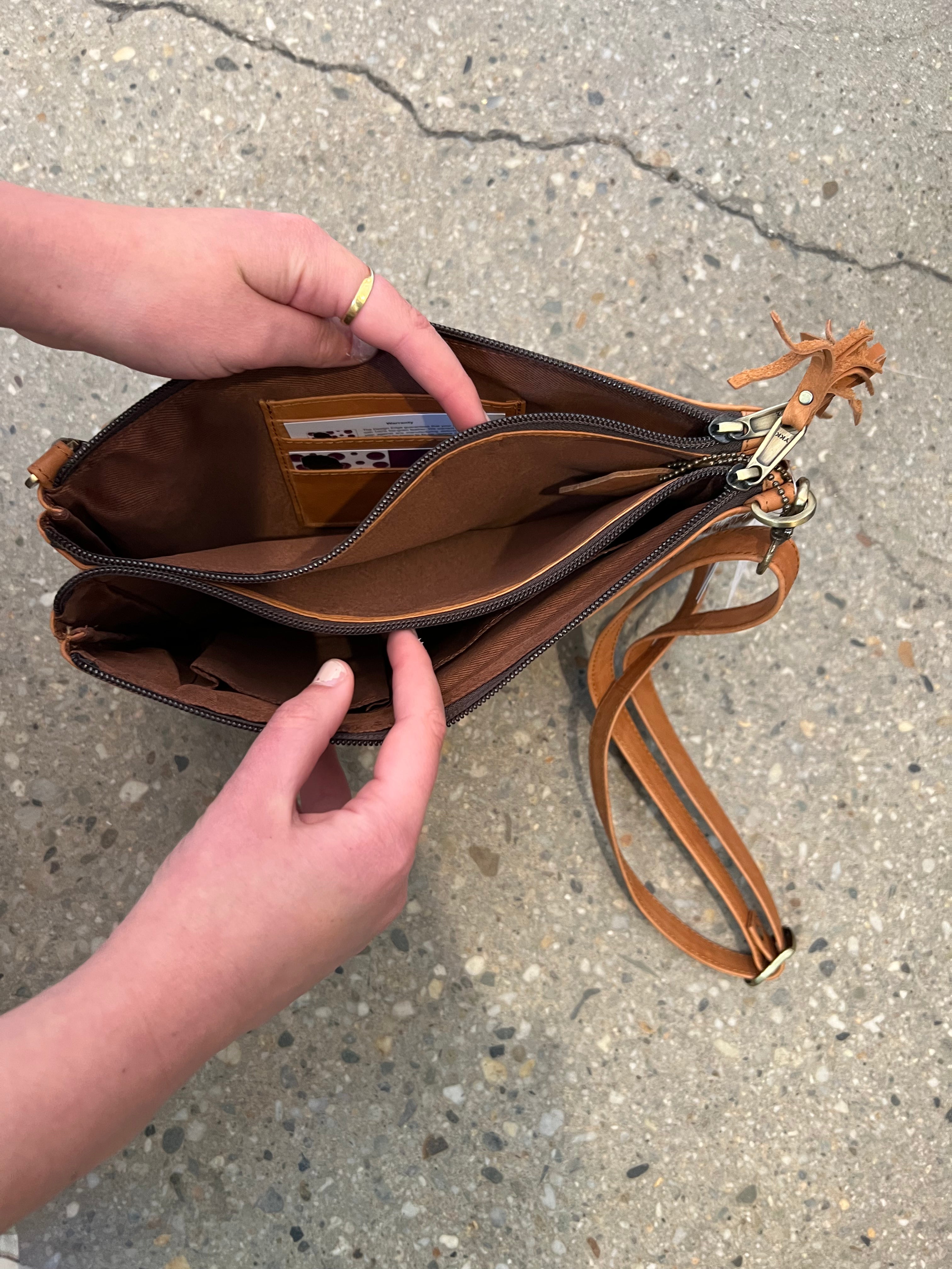 Cowhide Bag London Tan