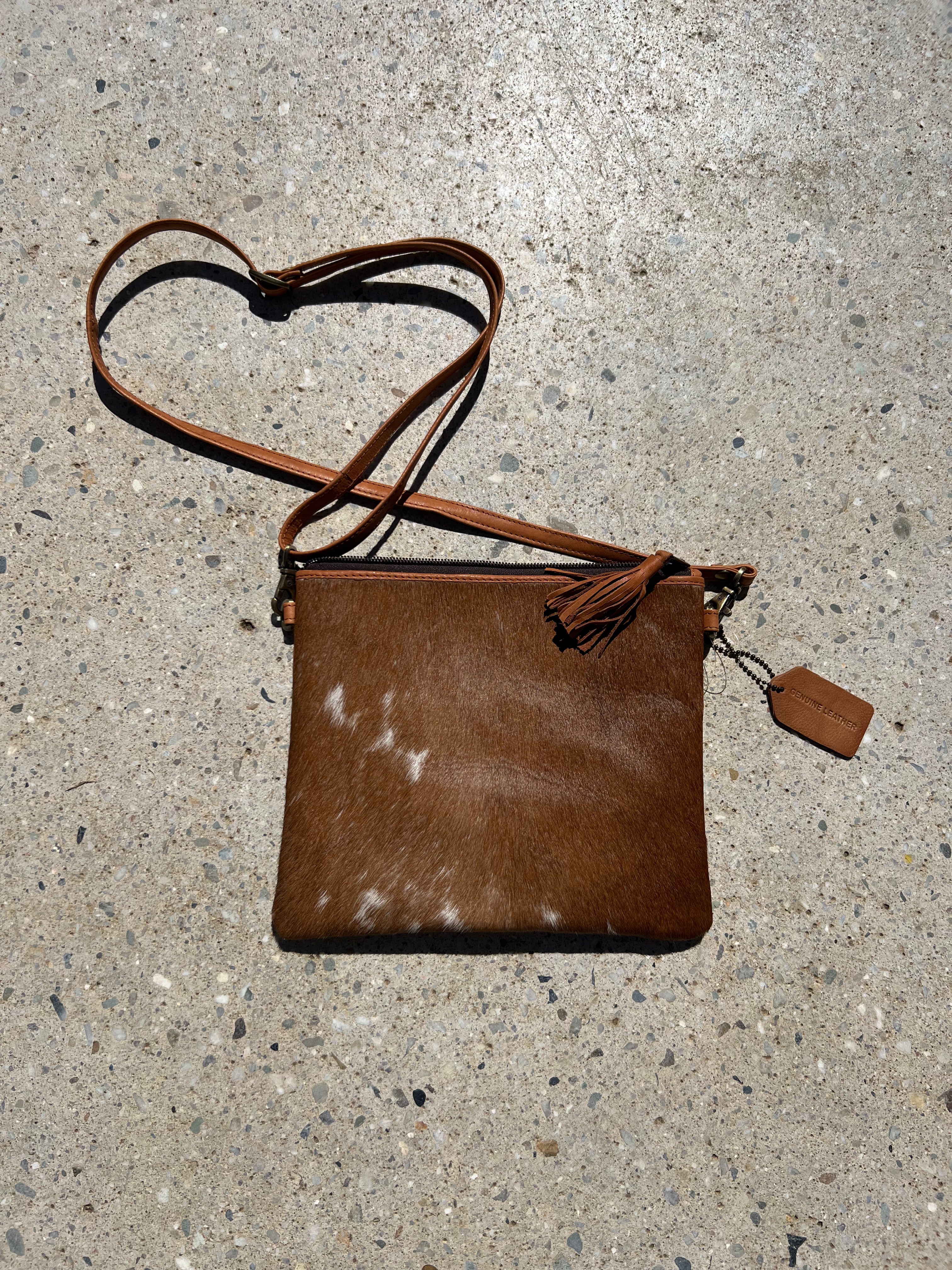 Cowhide Bag Toronto Tan