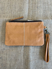 Cowhide Clutch Para - Tan