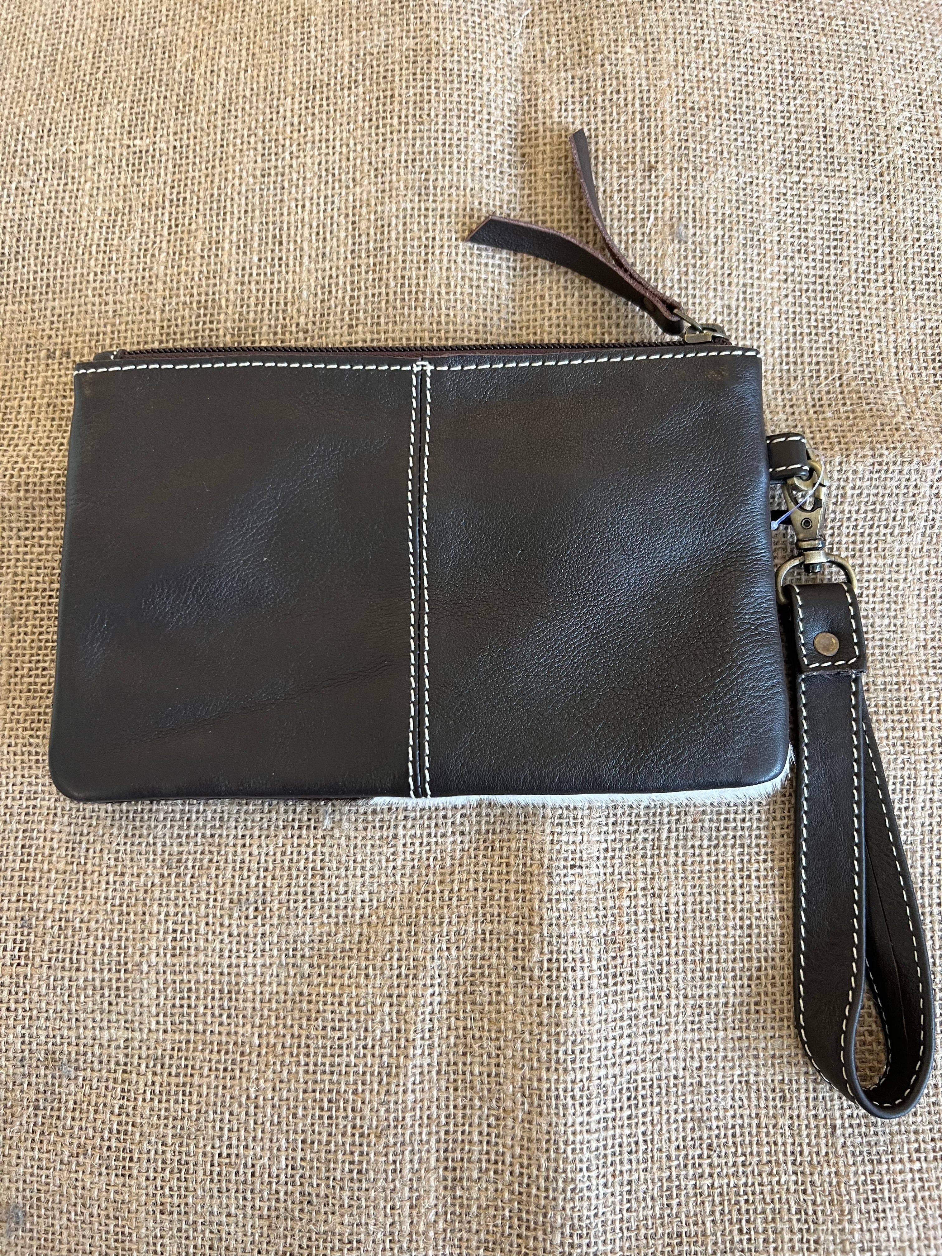 Cowhide Clutch Para - Brown