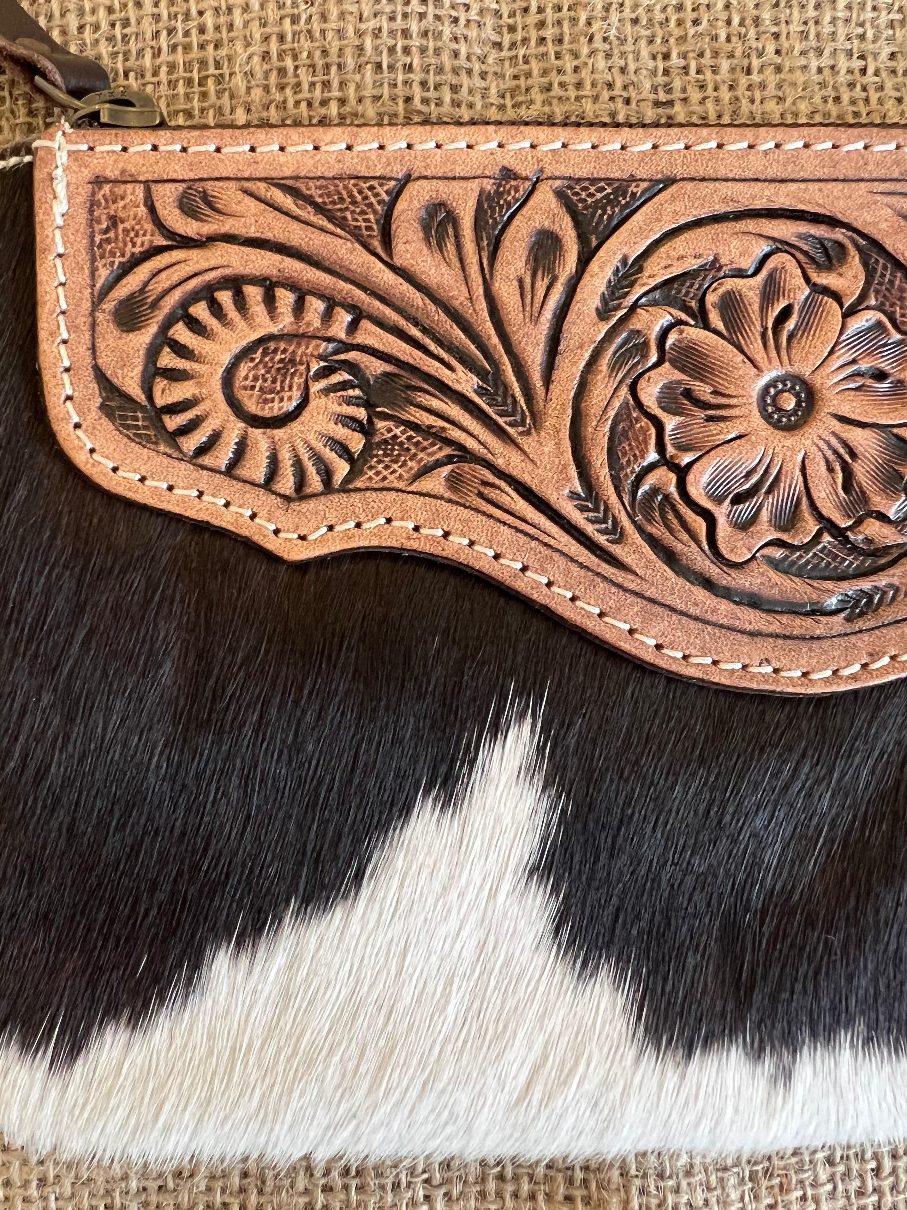 Cowhide Clutch Para - Brown