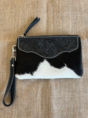 Cowhide Clutch Para - Black
