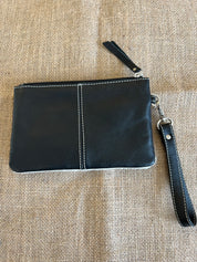Cowhide Clutch Para - Black