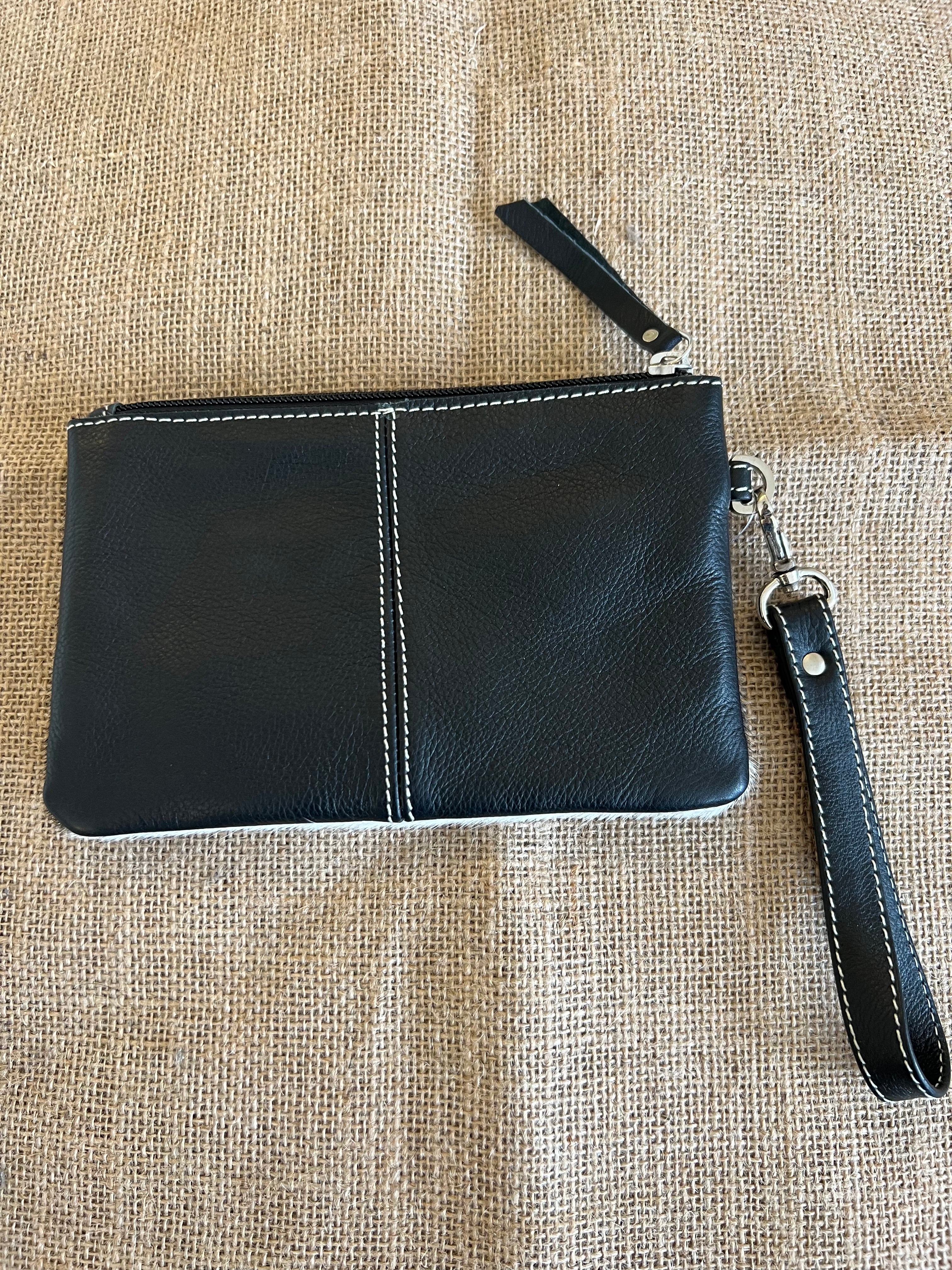 Cowhide Clutch Para - Black