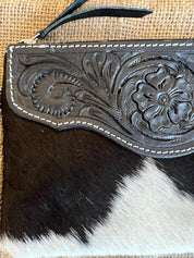 Cowhide Clutch Para - Black
