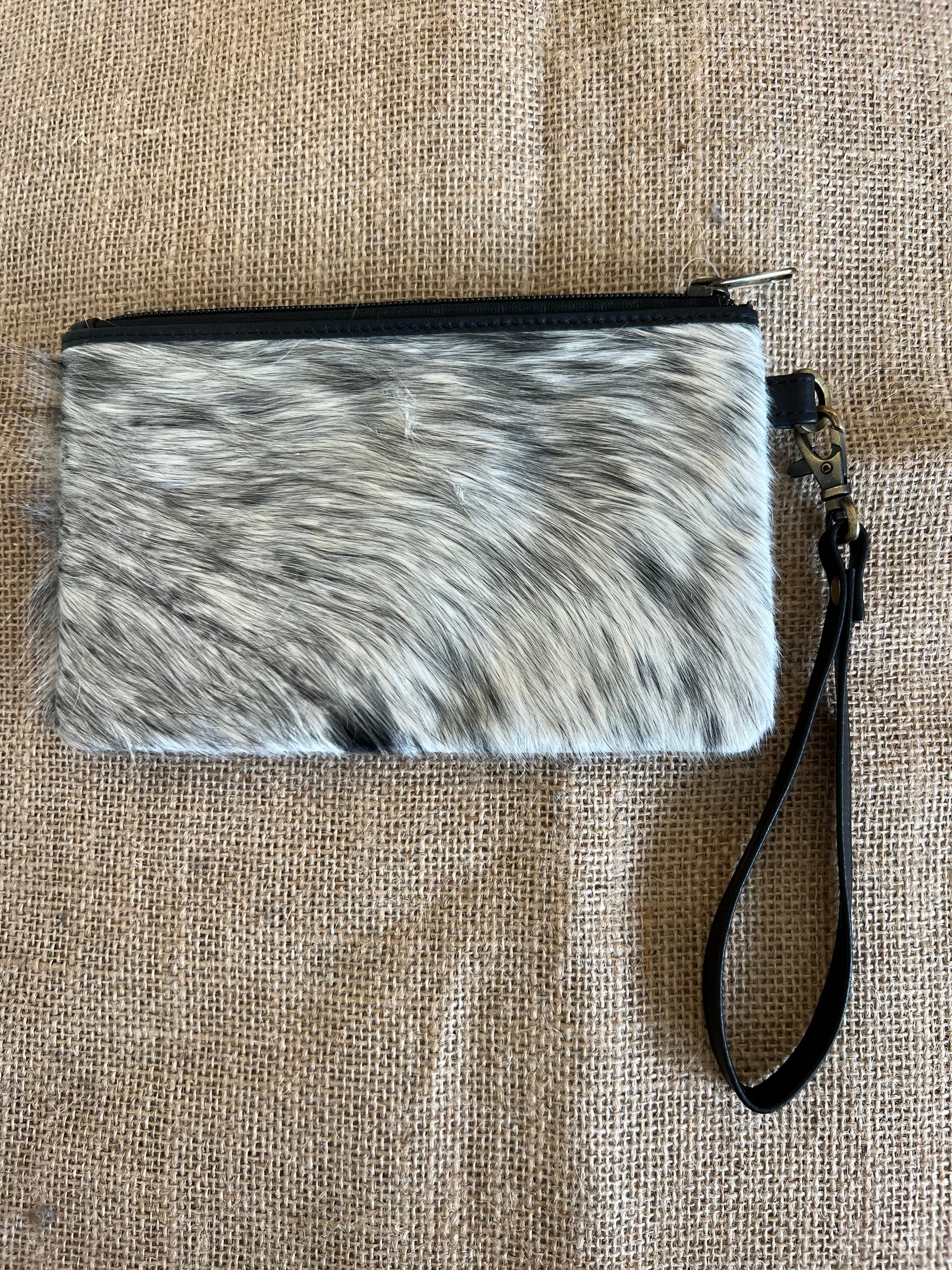 Cowhide Clutch Toronto - Black